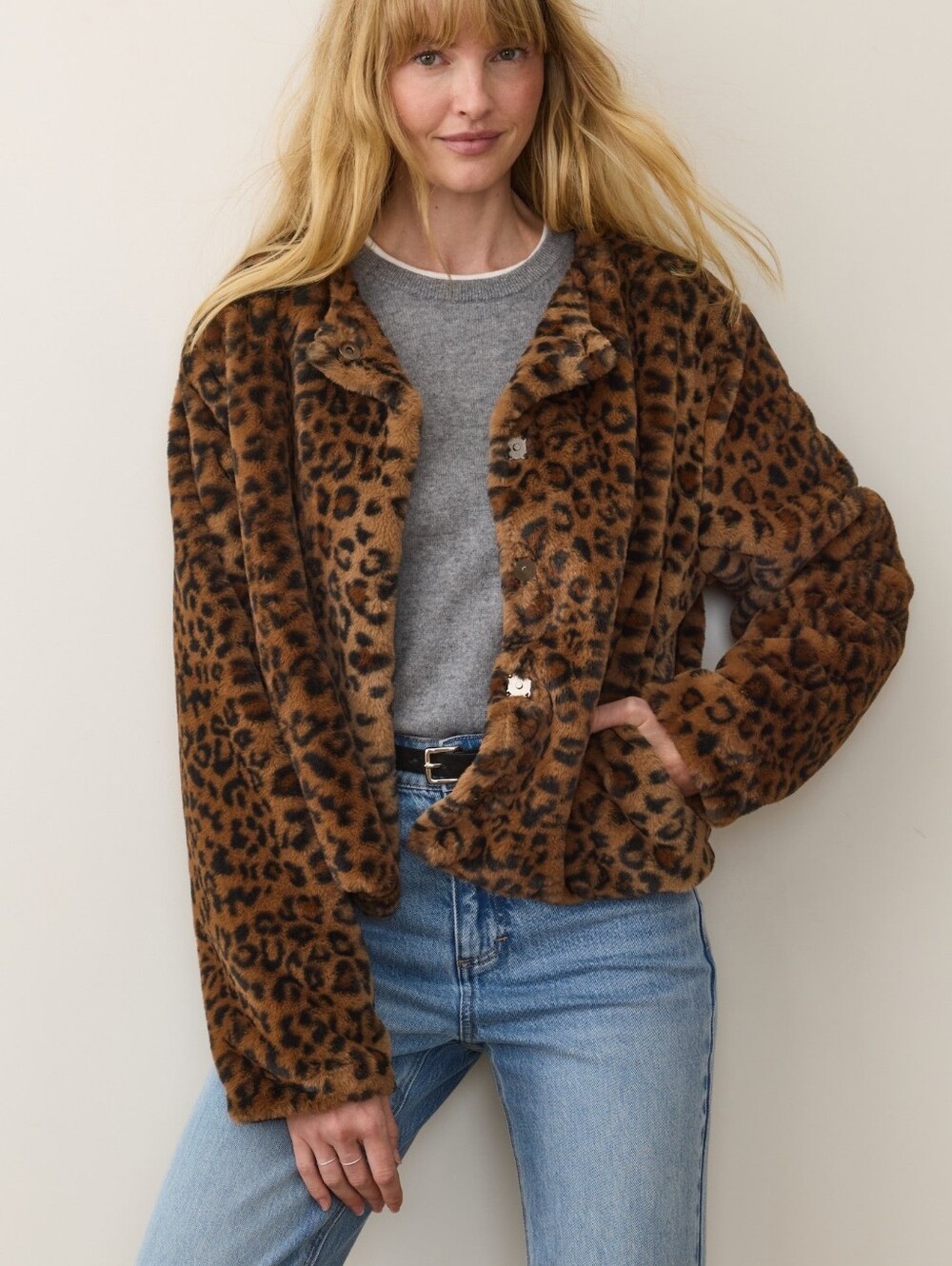 Marine Layer Tessa Leopard Jacket